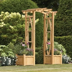 Image of Woodshaw Hanbury Arch with Planters