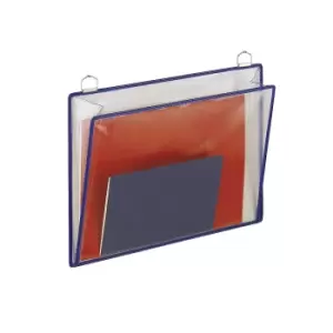Image of Tarifold Clear view leaflet pocket, WxH 340 x 255 mm, pack of 5, assorted colours