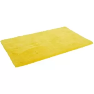 Image of Linea Tufted Cotton Bath Mat - Yellow