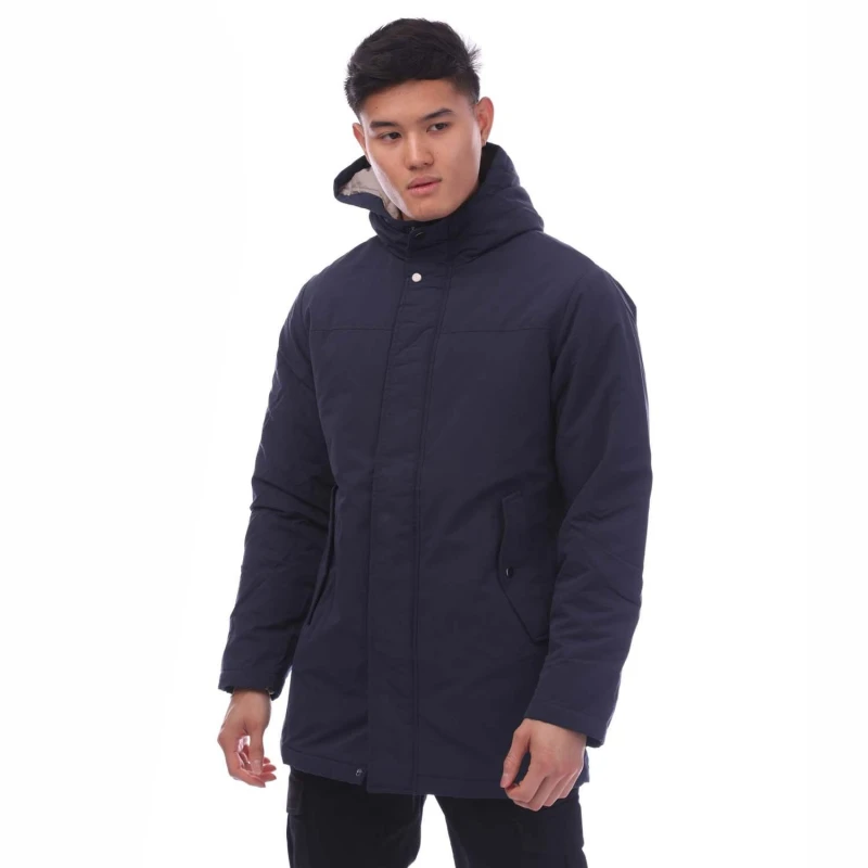 Image of Jack and Jones Fen Parka Jacket - Blue Blue S