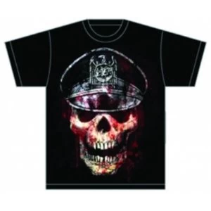 Image of Slayer Skull Hat Mens T Shirt: Medium