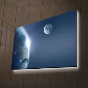 Image of NASA-036 Multicolor Decorative LED Lighted Canvas Painting