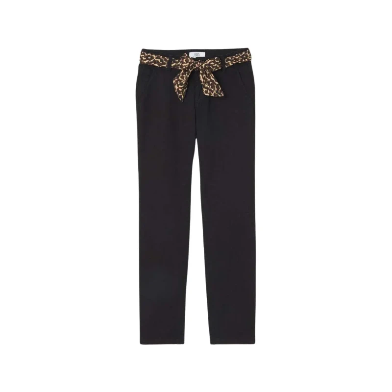 Image of Le Temps des cerises Womens chino Trousers Le Temps des cerises Kristin Noir Female 25