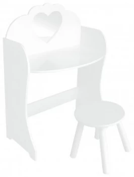 Image of Liberty House Toys Dressing Table Stool Set White.