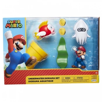 Image of Underwater Diorama (World Of Nintendo Super Mario) Figure Set