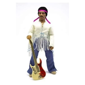 Image of Jimi Hendrix Action Figure Woodstock Flocked 20 cm
