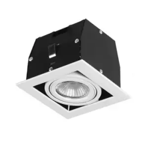 Image of Cardan 1 Light Recessed Downlight Matt White