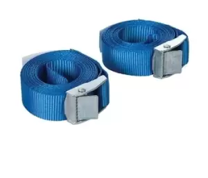 Image of Cam Buckle Tie Down Strap 2.5m x 25mm 2pk - 2.5m x 25mm