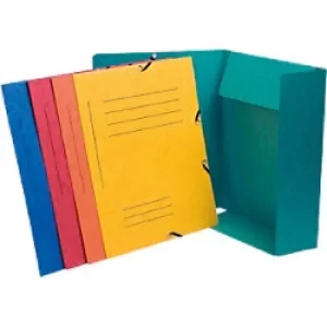 Image of Exacompta Pre Printed 3 Flap Folders 355gsm, A4, Assorted, 5 Packs of 10