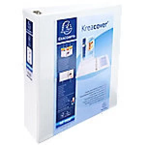 Image of Exacompta Ring Binder 4 ring 60 mm Polyvinyl Chloride (PVC) A4+ White 10 Pieces