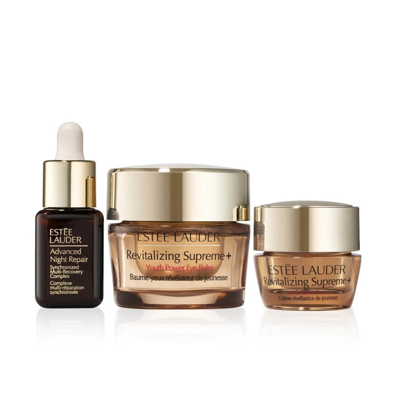 Image of Estee Lauder Revitalizing Supreme+ Eye Balm 3 Piece Skincare Gift Set Multi unisex