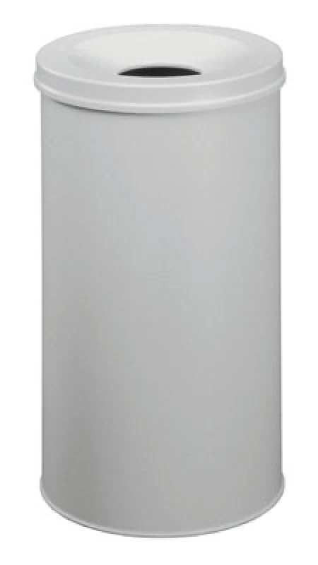 Image of Durable Fire Extinguishing Metal Waste Bin - TUV Certified - 60L - DRBE330710