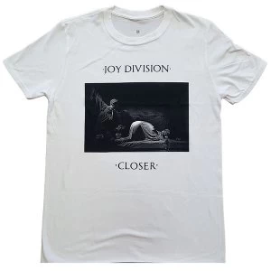 Image of Joy Division - Classic Closer Unisex Medium T-Shirt - White