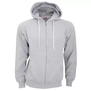 Image of FDM Unisex Team Zip Hoodie (S) (Heather Grey)