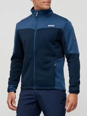Image of Regatta Highton Winter Full Zip Fleece, Blue, Size S, Men