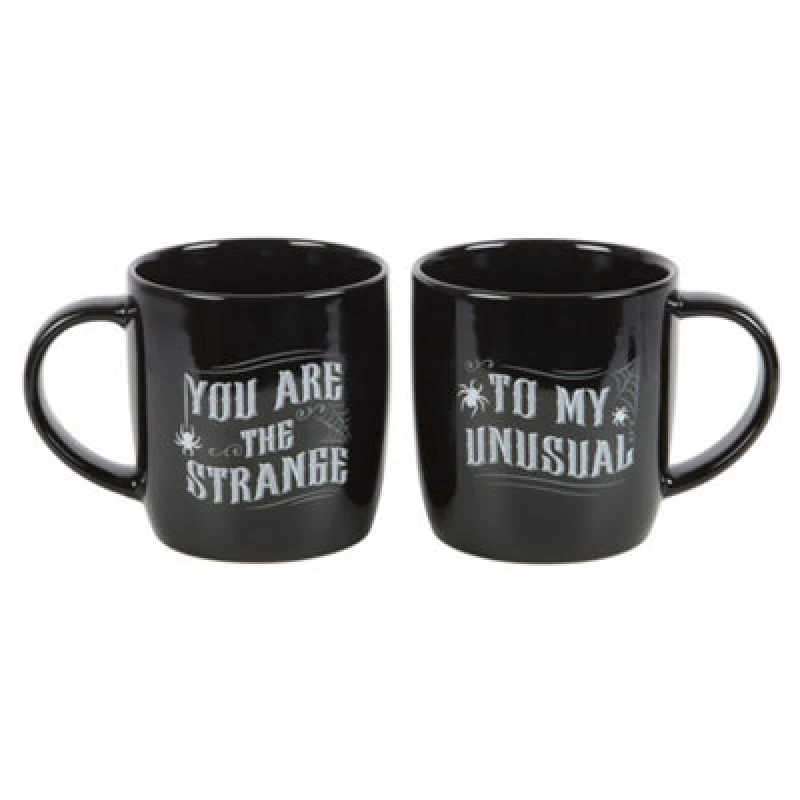 Image of Something Different Something Different You Are The Strange To My Unusual Mug Set Pack of 2 in Black One Size Unisex 5063527791634