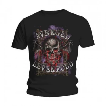 Image of Avenged Sevenfold - Bloody Trellis Unisex Medium T-Shirt - Black