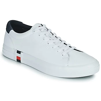 Image of Tommy Hilfiger PREMIUM CORPORATE VULC SNEAKER mens Shoes Trainers in White,8,8.5,9,10.5
