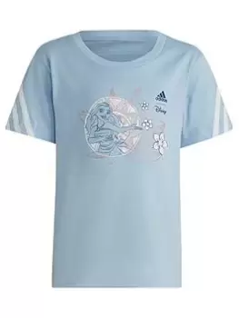 Image of adidas Sportswear Girs Kids Disney Moana Tee, Light Blue, Size 5-6 Years, Women