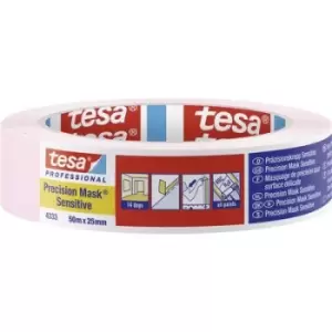 Image of tesa PRECISION SENSITIVE 04333-00018-02 Masking tape Praezisionskrepp Light pink (L x W) 50 m x 25mm