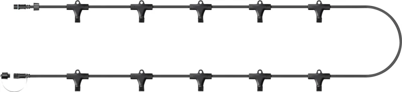 Image of EAGLE-CON Easy-Connect 10 Way Multi Splitter Connectors Rubber Cable - Black ELV-014235