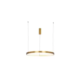 Image of Ilio Ceiling Pendant Light 50W 3000K Aluminium Brushed Gold Matt