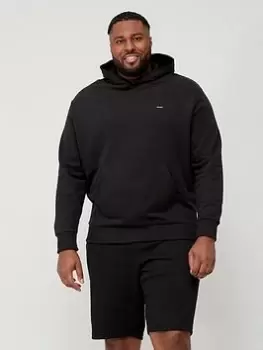 Image of Calvin Klein Big & Tall Bt-cotton Comfort Overhead Hoodie, Black, Size 2XL, Men