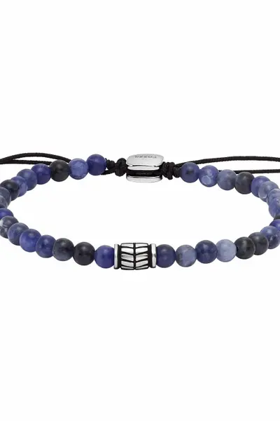 Image of Fossil Jewellery Gents Fossil Jewellery Beaded Bracelet JF04414040