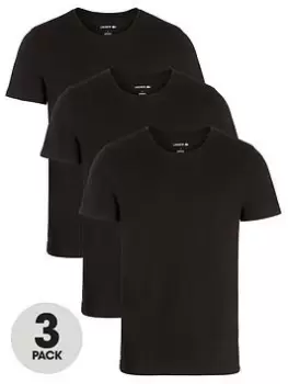 Image of Lacoste T-Shirts (3 Pack) - Black Size M Men