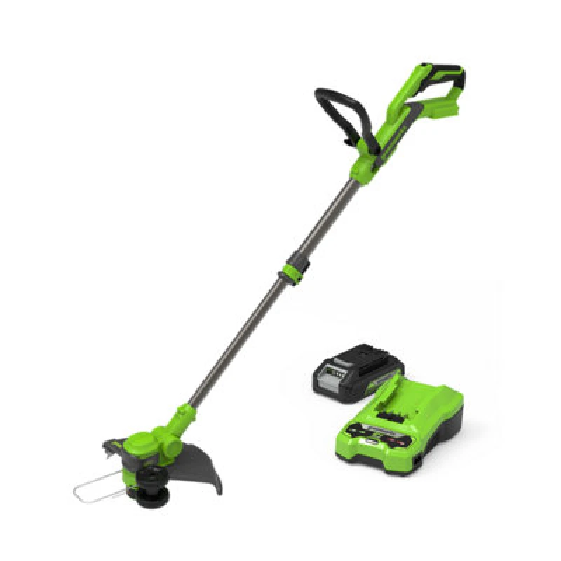 Image of Greenworks ST24B 24v Cordless Brushless Grass Trimmer 300mm ST24B218-01 Batteries: 1 x 2ah Li-ion