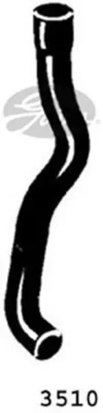 Image of Curved Radiator Hose 390mm X 32 Gates 3510