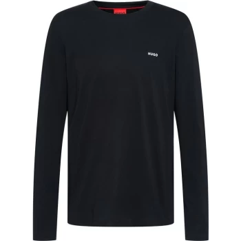 Image of Hugo Derol Long Sleeve T Shirt - Black