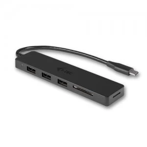 Image of i-tec Advance USB-C Slim Passive HUB 3 Port + Card Reader