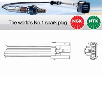 Image of 1x NGK NTK Oxygen O2 Lambda Sensor OZA670-EE19 OZA670EE19 (1559)