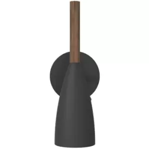 Image of Pure Dome Wall Lamp Black, GU10