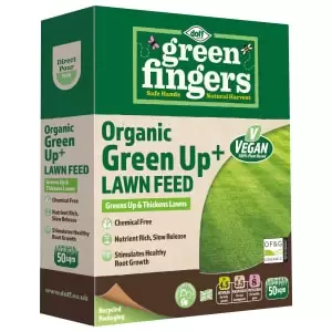Image of Doff Green Fingers Organic Granular Lawn Feed - 1.25kg