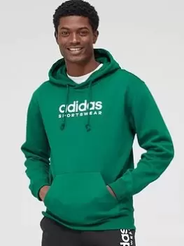 Image of adidas Sportswear All SZN Overhead Hoodie - Green, Size 2XL, Men