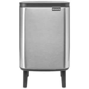 Image of Brabantia Bo Waste Bin Hi 7 Litre Matt Steel Fingerprint Proof