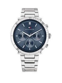 Image of Tommy Hilfiger A Stainless Steel Case, Blue Ip Dial And Bracelet Strap Watch