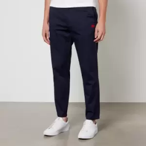 Image of HUGO Gyte223 Cotton-Blend Twill Trousers - 48/M