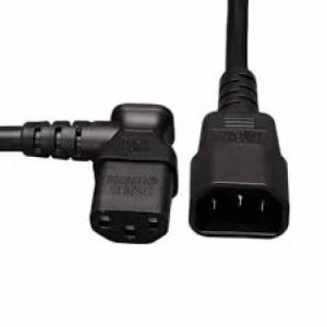 Image of AC Power Extension Cable - C13 Left Angle to C14 - 2'