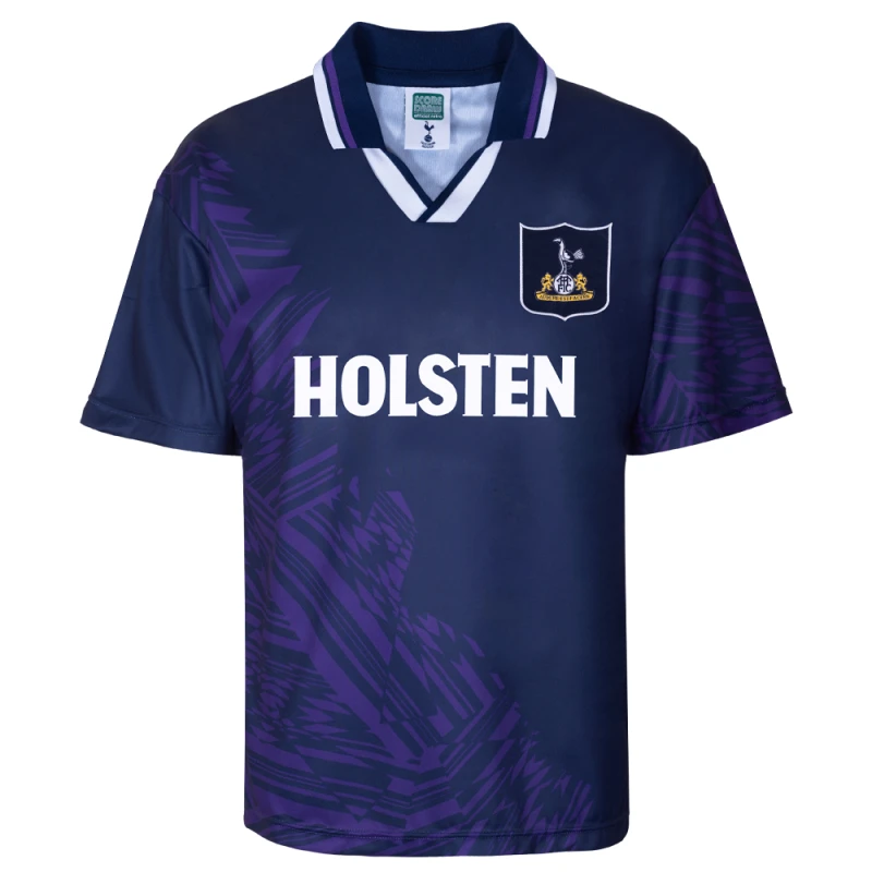 Image of Score Draw Tottenham Hotspur 1994 Away Retro Shirt SPURS94APYSS-M M Mens Sportswear