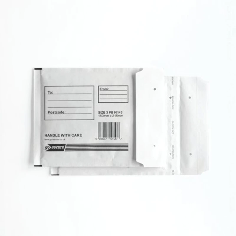 Image of GoSecure Bubble Envelopes Size 3 White (10 Pack) PB10143