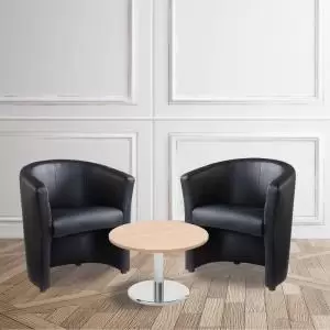 Image of Bundle deal - 2 x London tub chairs with 600mm coffee table - beech