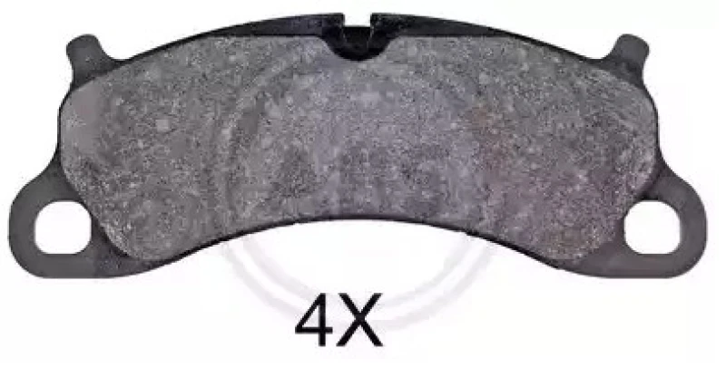 Image of A.B.S. 35010 Brake pad set prepared for wear warning indicator Brake Pad Set,disc brake (402)