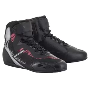 Image of Alpinestars Stella Faster-3 Rideknit Black Silver Diva Pink US 6