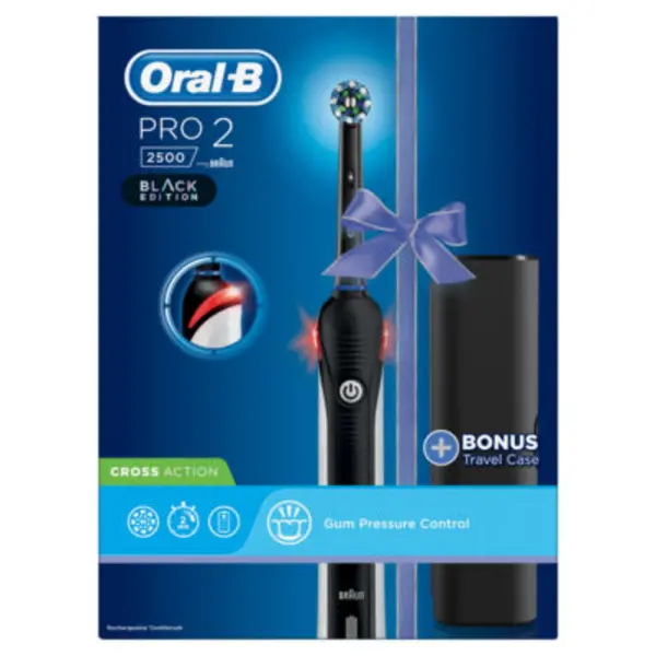 Image of Oral B Pro 2500 Electric Toothbrush with Travel Case