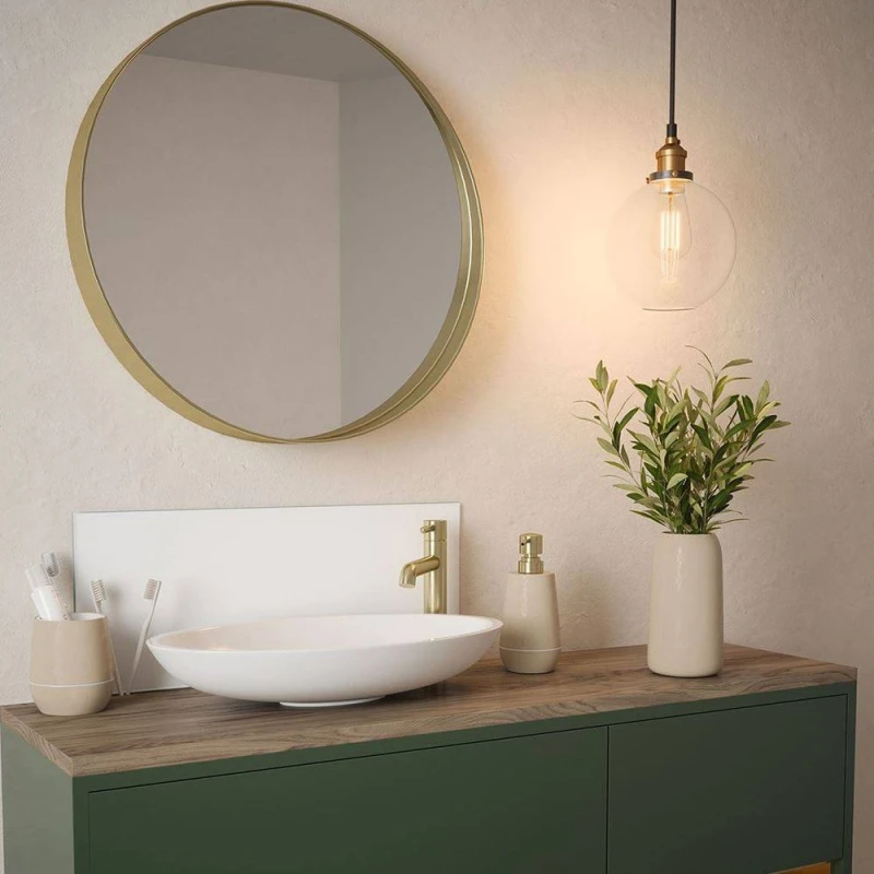 Image of Matt White Glass Bathroom Splashback 250Mm X 600Mm X 4Mm SB52539