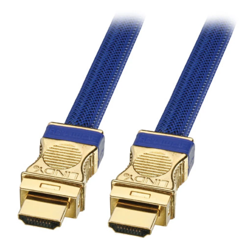 Image of Lindy 3m Gold HDMI cable HDMI Type A (Standard) Blue
