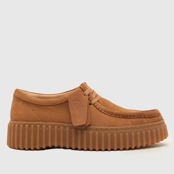Image of Clarks torhill bee flat shoes in tan Tan UK 5 (EU 38)